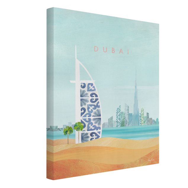 Toile asie Poster de voyage - Dubaï