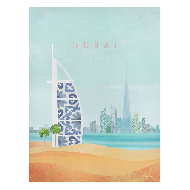 Tableaux sur toile Dubaï Poster de voyage - Dubaï