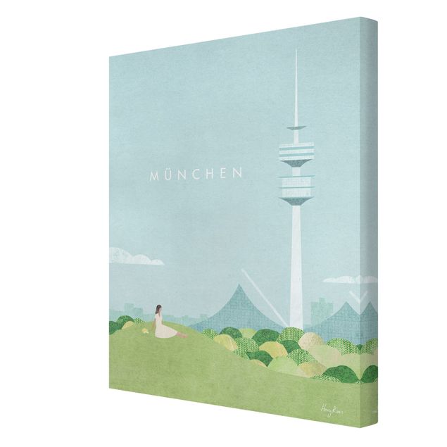 Tableaux de Henry Rivers Poster de voyage - Munich