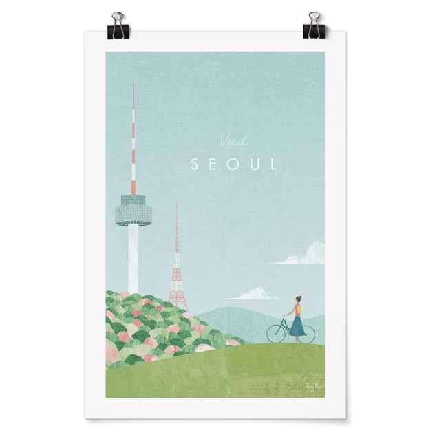 Poster architecture Campagne touristique - Séoul