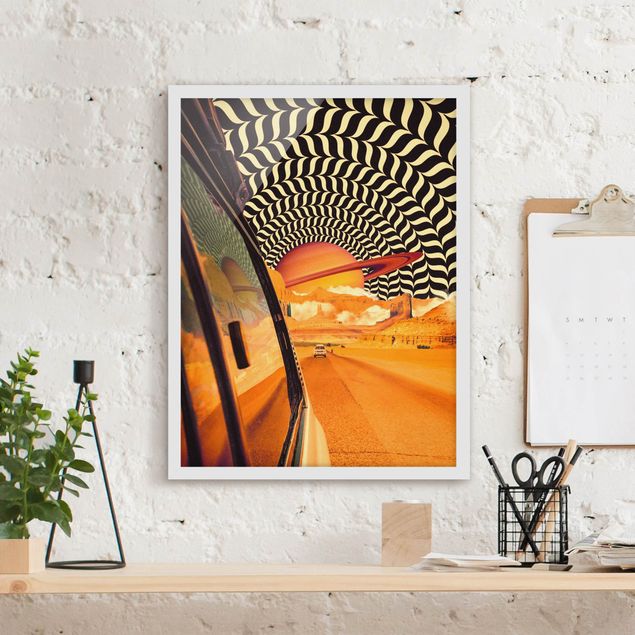 Tableaux paysage Retro Collage - The Best Road Trip I