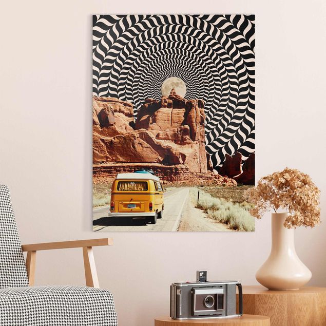 Tableaux moderne Retro Collage - The Best Road Trip II