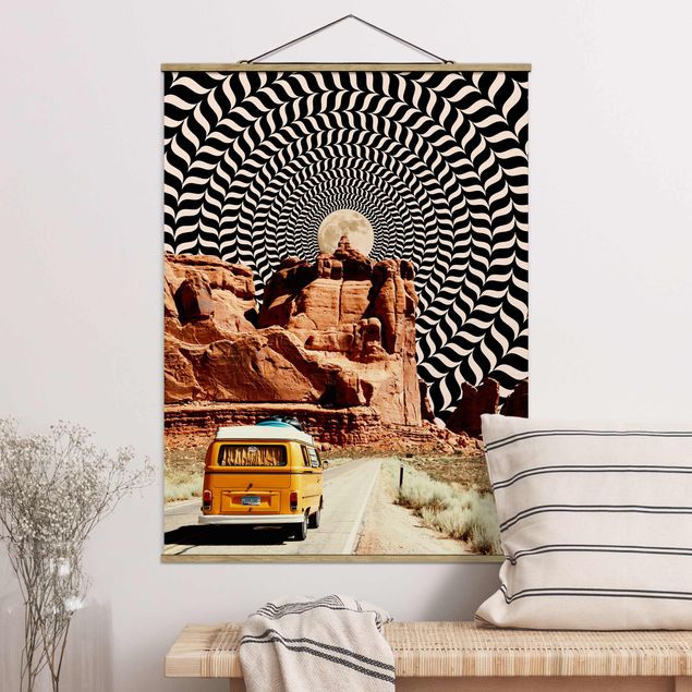Tableaux moderne Retro Collage - The Best Road Trip II
