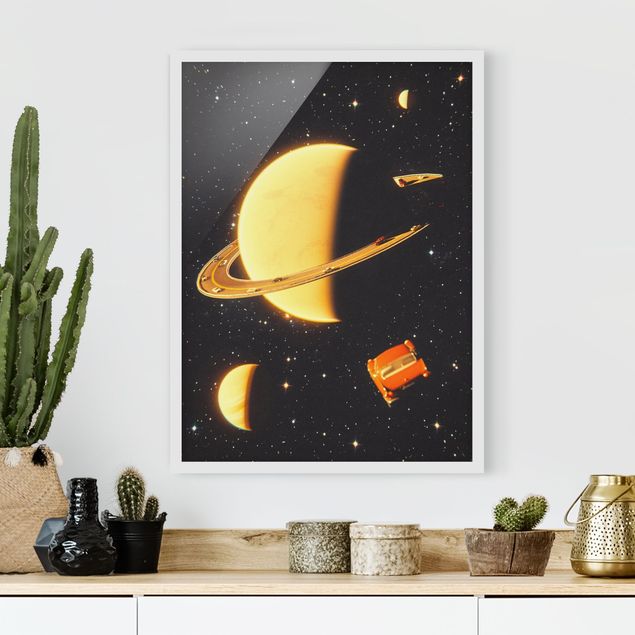 Déco chambre bébé Retro Collage - The Rings Of Saturn