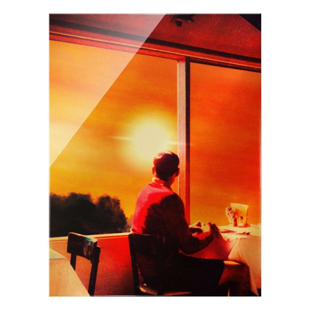 Tableau moderne Retro Collage - Breakfast With A View