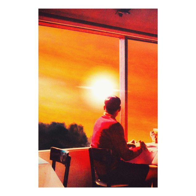 Tableau moderne Retro Collage - Breakfast With A View