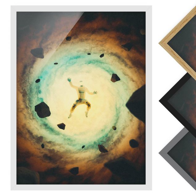 Tableaux muraux Retro Collage - In Space