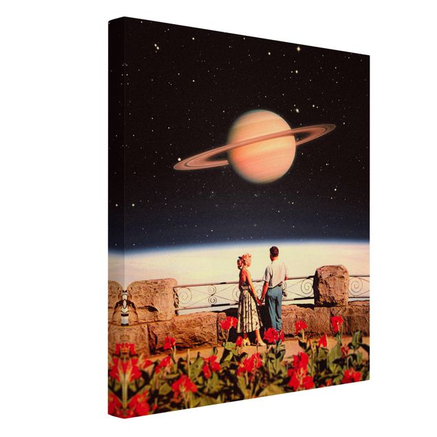 Tableaux vintage Retro Collage - Love In Space