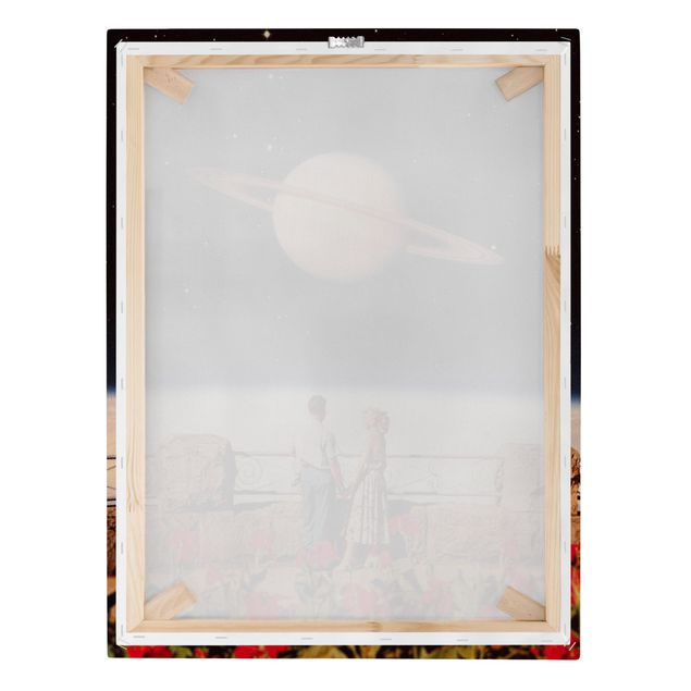 Tableaux toile Retro Collage - Love In Space