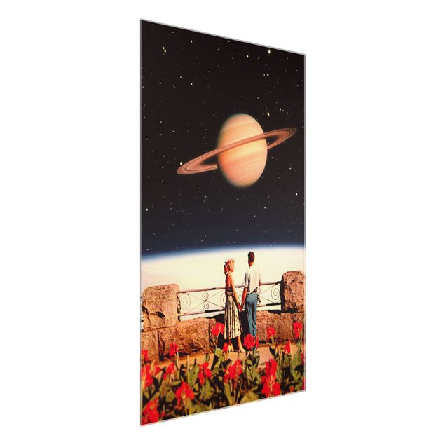 tableaux floraux Retro Collage - Love In Space