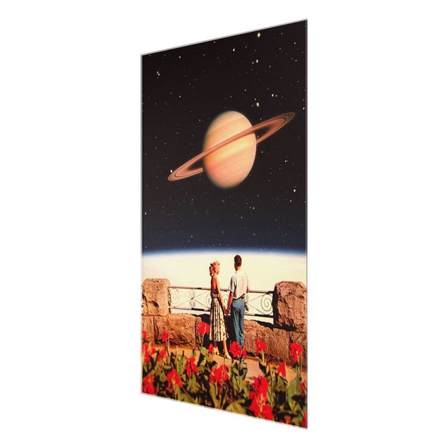 Tableaux muraux Retro Collage - Love In Space