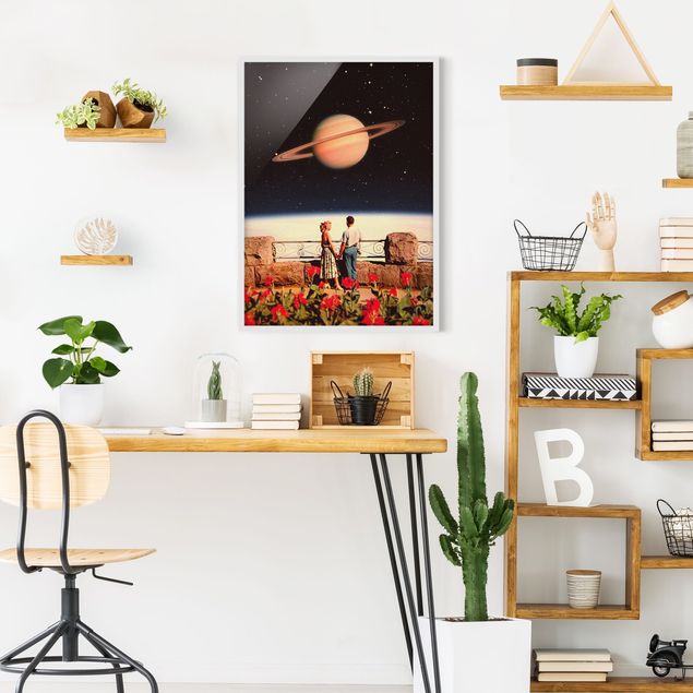 Tableaux modernes Retro Collage - Love In Space