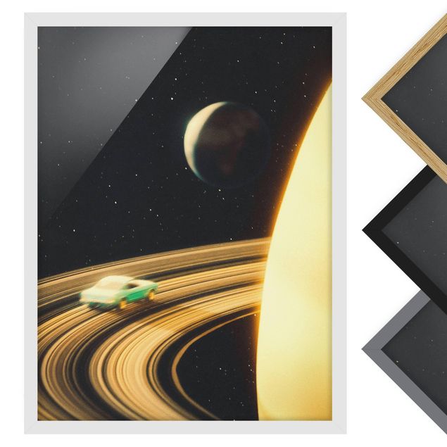Tableaux muraux Retro Collage - Saturn Highway