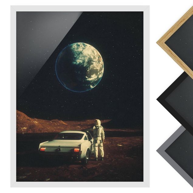 Tableaux Retro Collage - Far Away From Home