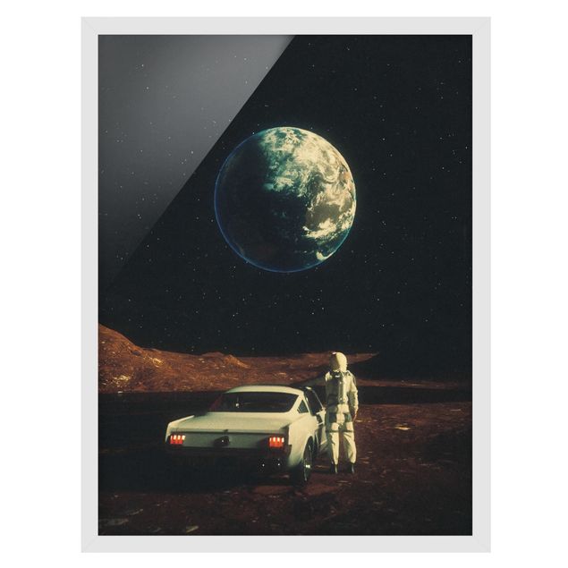 Tableaux modernes Retro Collage - Far Away From Home