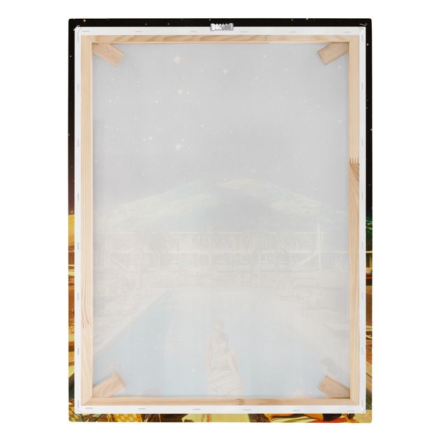 Tableaux toile Retro Collage - Space Pool