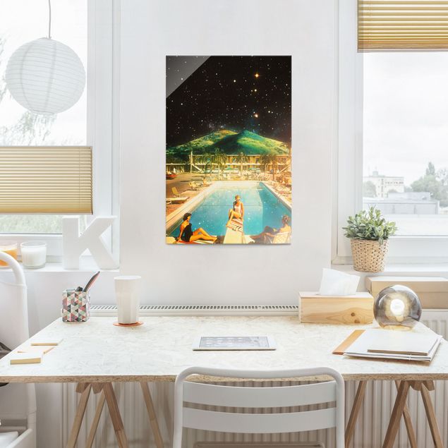 Tableaux moderne Retro Collage - Space Pool