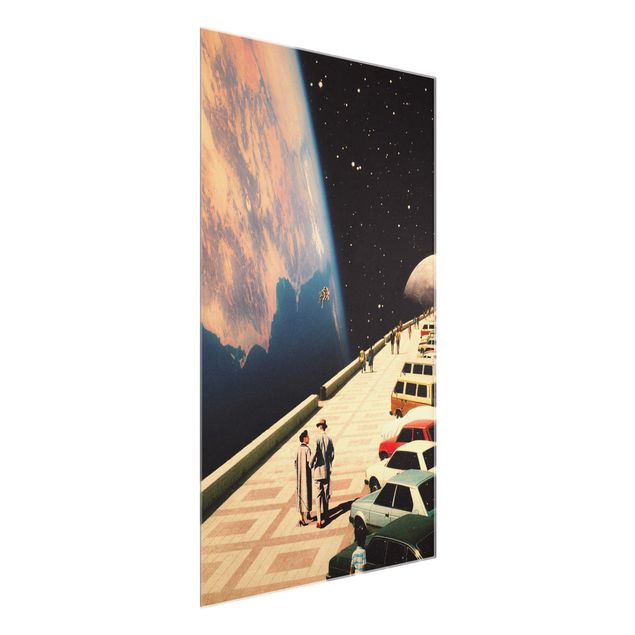 Tableau voitures Retro Collage - Boardwalk In Space