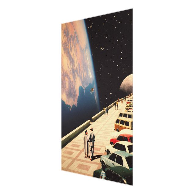 Tableaux muraux Retro Collage - Boardwalk In Space