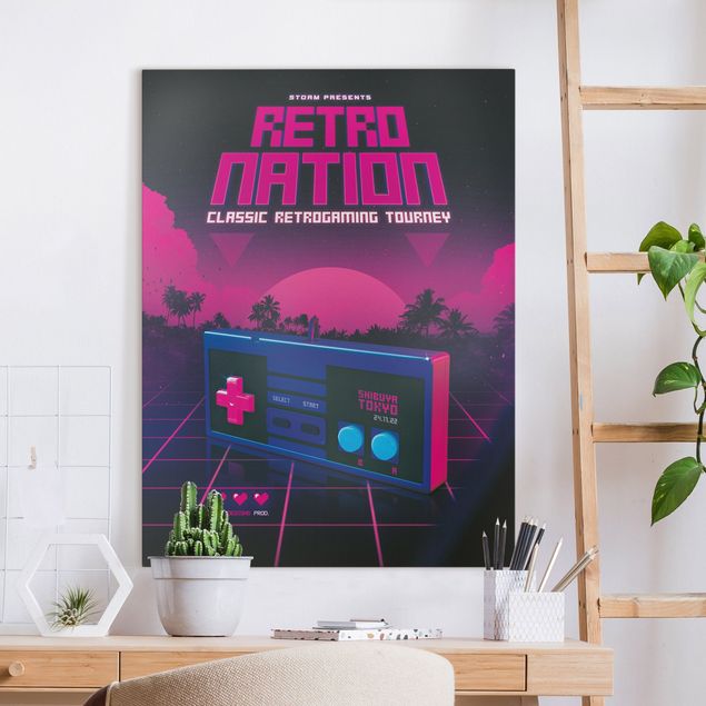 Tableaux modernes Retro Gaming Controller