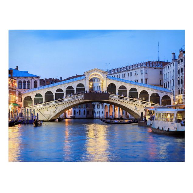 Tableau toile ville Pont du Rialto à Venise
