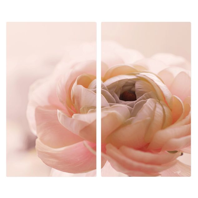 Cache plaques de cuisson - Focus On Light Pink Flower