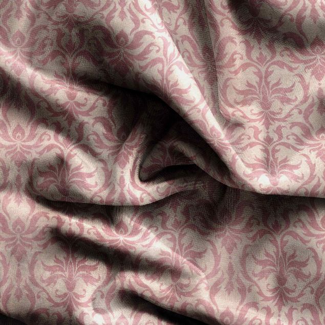rideaux motifs vintage Light Pink Damast
