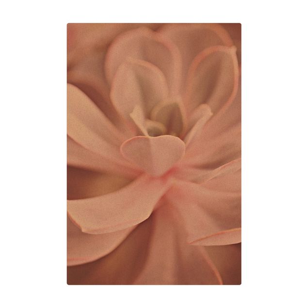 Tapis en liège - Light Pink Succulent Flower - Format portrait 2:3