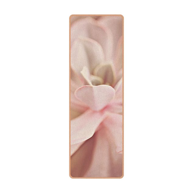 Tapis de yoga - Light Pink Succulent Flower