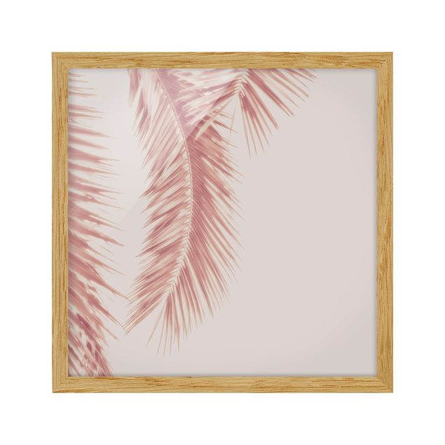 Tableaux modernes Rose Golden Palm Leaves