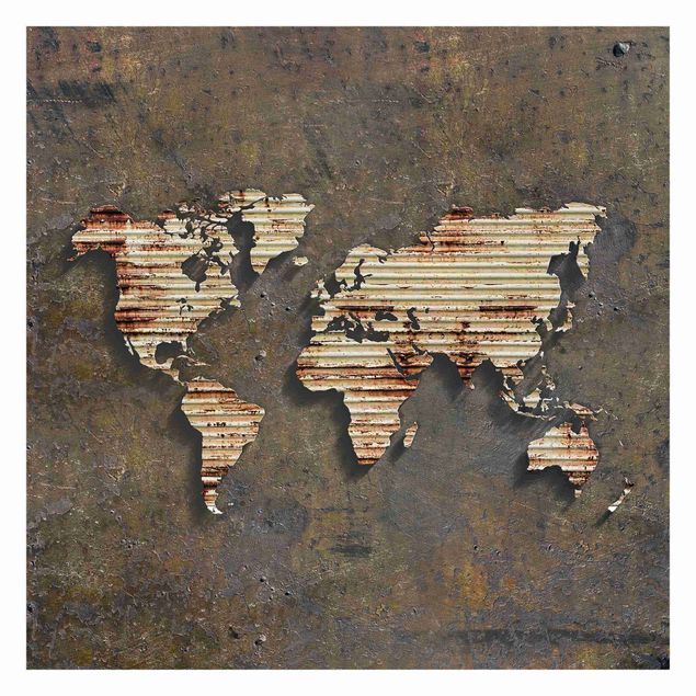 Papier peint - Rust World Map