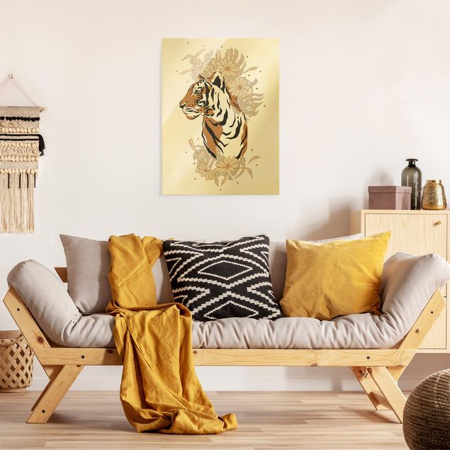 Cadre animaux Animaux de safari - Portrait Tigre