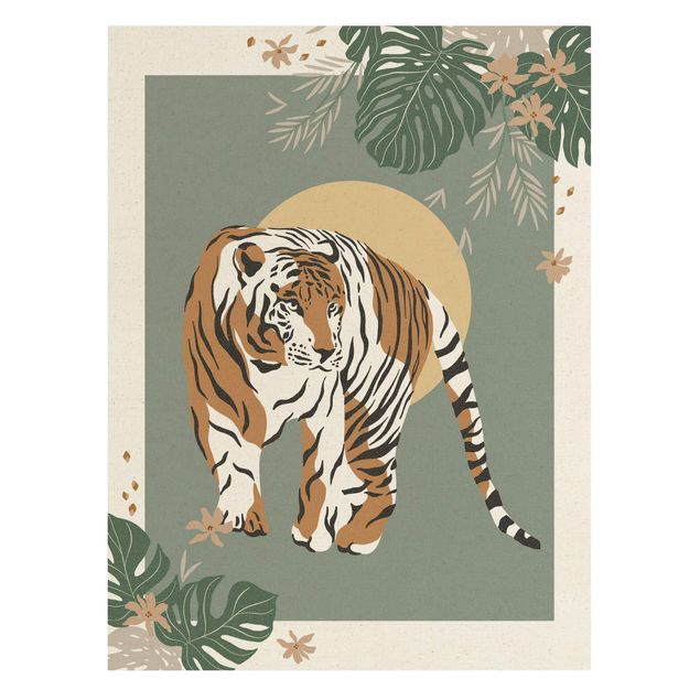 Cadre animaux Animaux de safari - Tigre