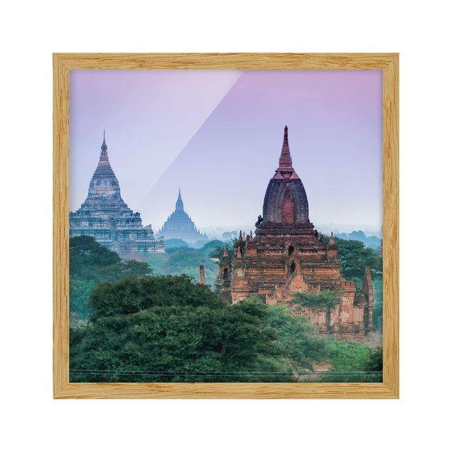Tableau de ville Parc du temple de Bagan