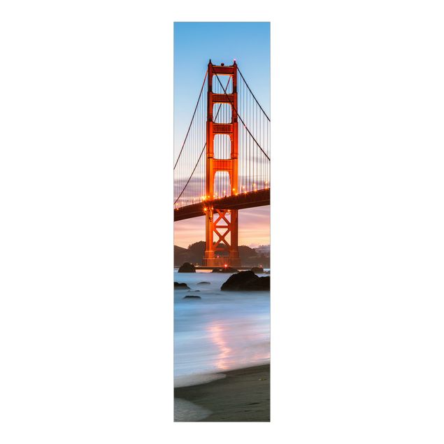 Panneau japonais paysage Crépuscule à San Francisco