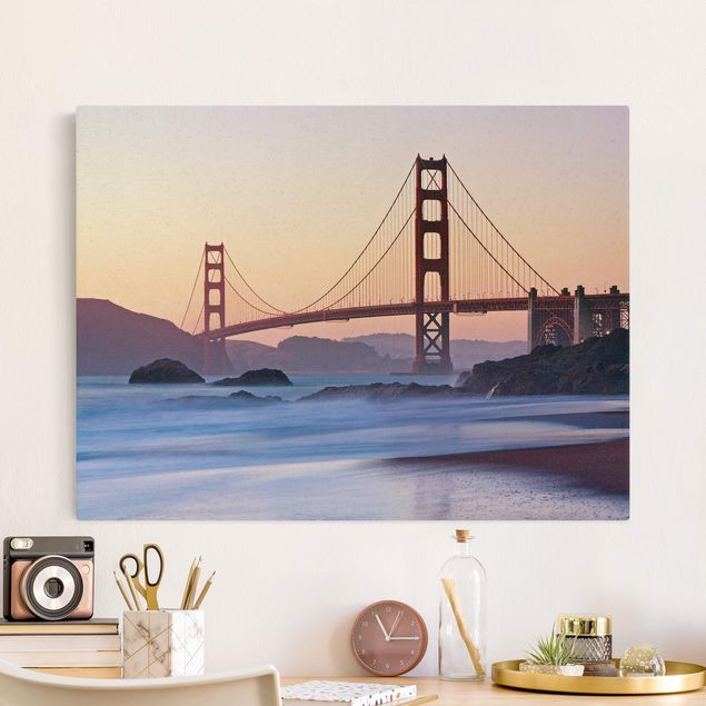 Tableau sur toile naturel - San Francisco Romance - Format paysage 4:3