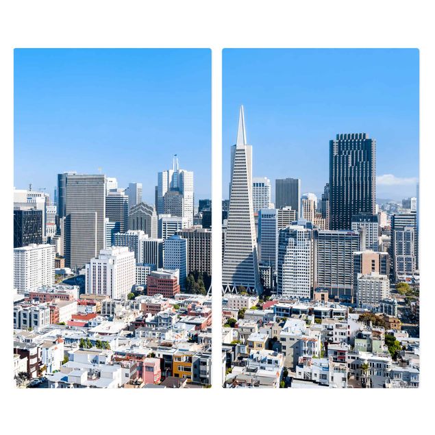 Cache plaques de cuisson - San Francisco Skyline