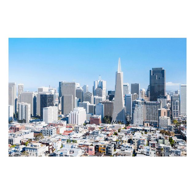 Tableau moderne Silhouette urbaine de San Francisco