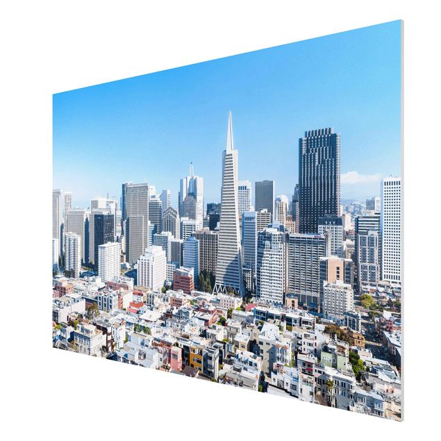 Tableau ville du monde Silhouette urbaine de San Francisco