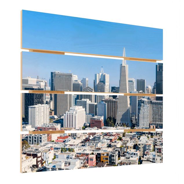 Impression sur bois - San Francisco Skyline