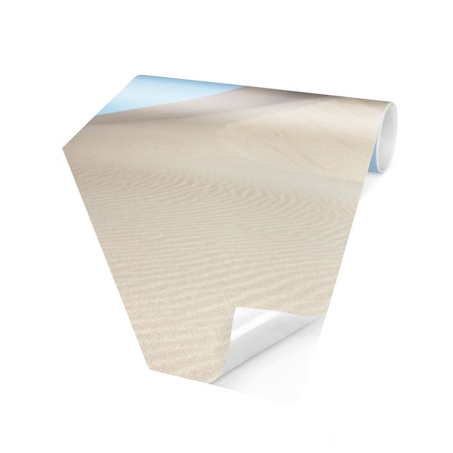 Papier peint panoramique hexagonal Colline de sable