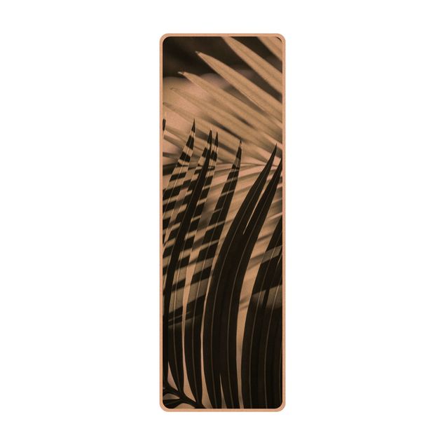 Tapis de yoga - Interplay Of Shaddow And Light On Palm Fronds