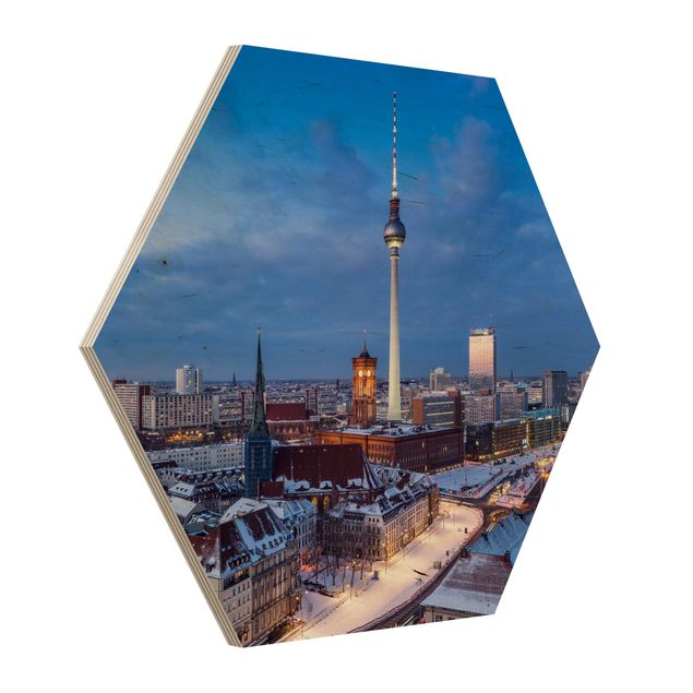 Tableau ville du monde Neige à Berlin