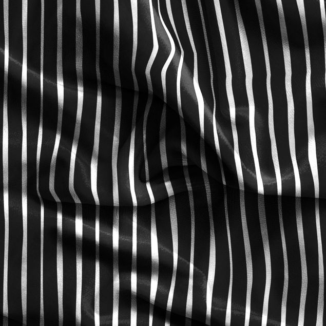 rideaux salon moderne Black And White Stripes