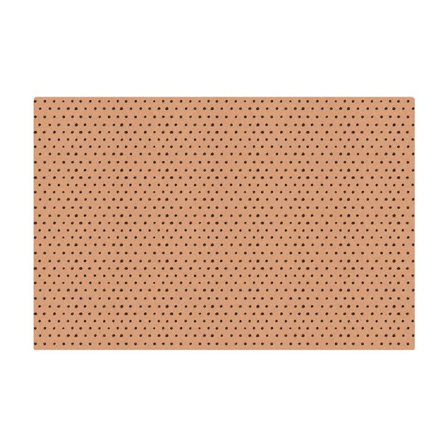 Tapis en liège - Black Ink Dot Pattern - Format paysage 3:2