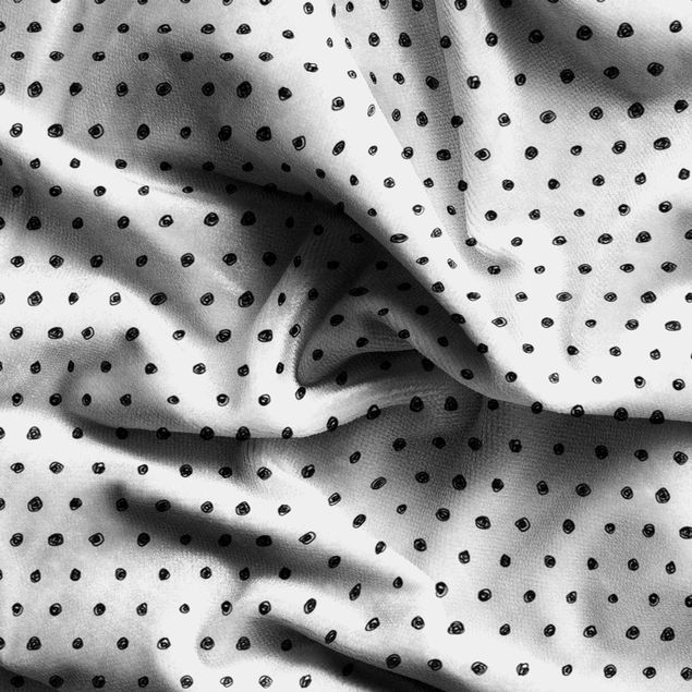 rideaux motifs Black Ink Dot Pattern