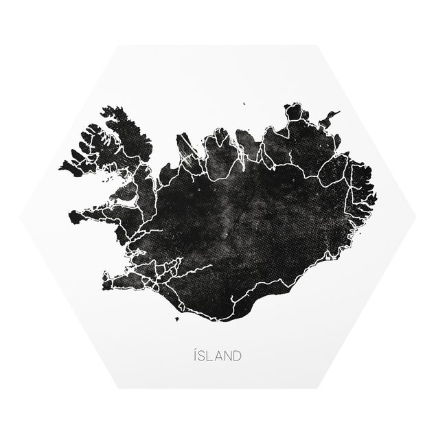 Tableaux noir et blanc Islande noire