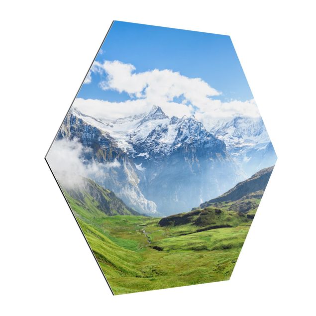Tableau Suisse Panorama alpin de Swizz