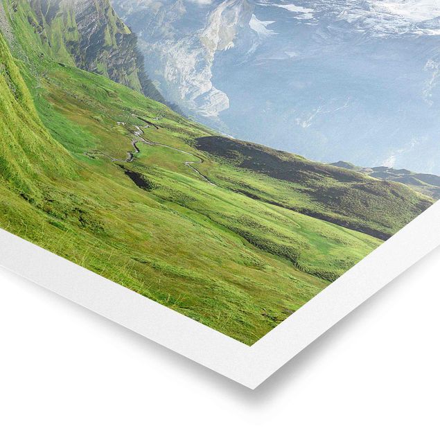 Tableaux modernes Panorama alpin de Swizz