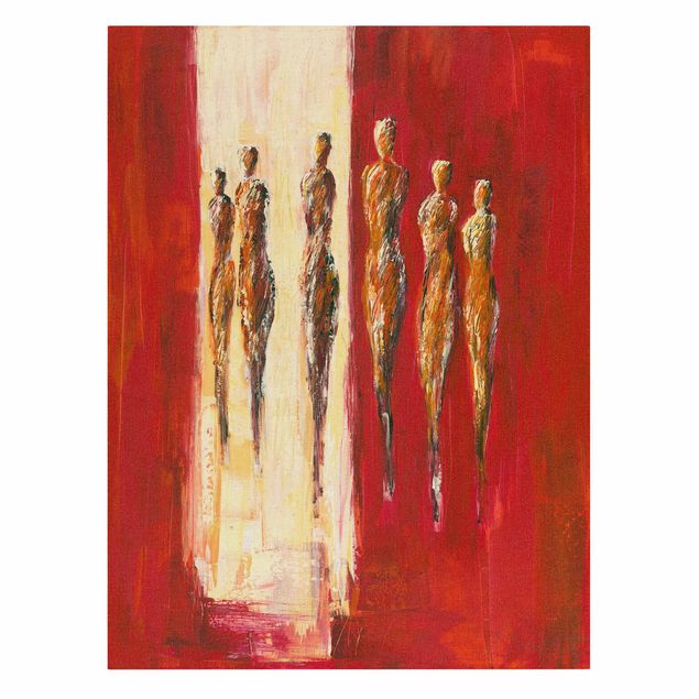 Tableaux rouges Six Figures In Red